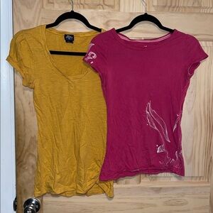 American Eagle Outfitters & Blue Asphalt Sizes: Small & Medium 2 Tee Shirts